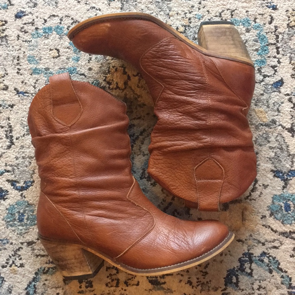 Sam Edelman sz 11 caramel leather boots